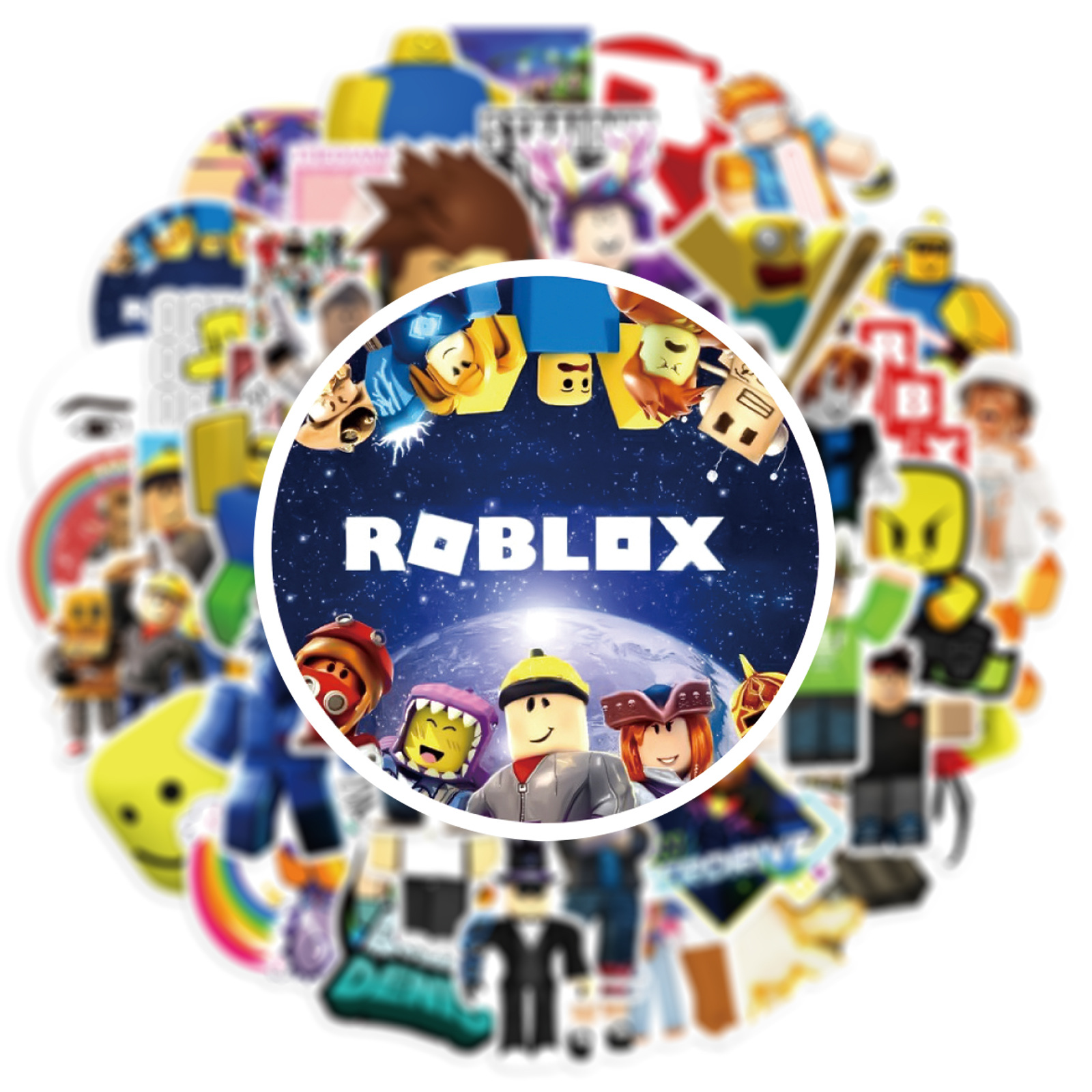 50pcs Roblox Unique Waterproof - مراجعة Vinyl Figure Blank وسعره