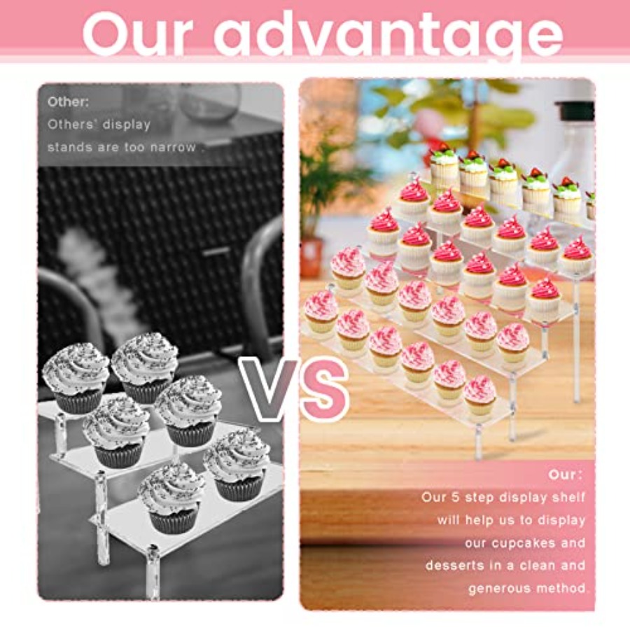 Acrylic Display Risers Stand S - مراجعة Display Risers Set وسعره