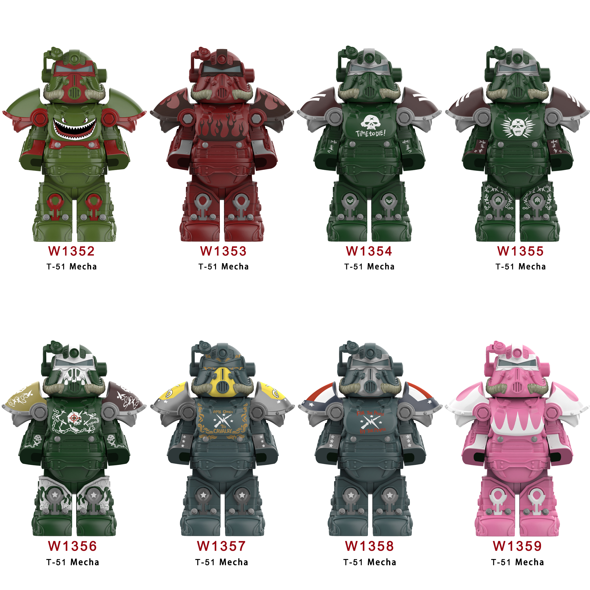 New BoS Game T60 Power Armor A - مراجعة Lego Minifigure Holder وسعره
