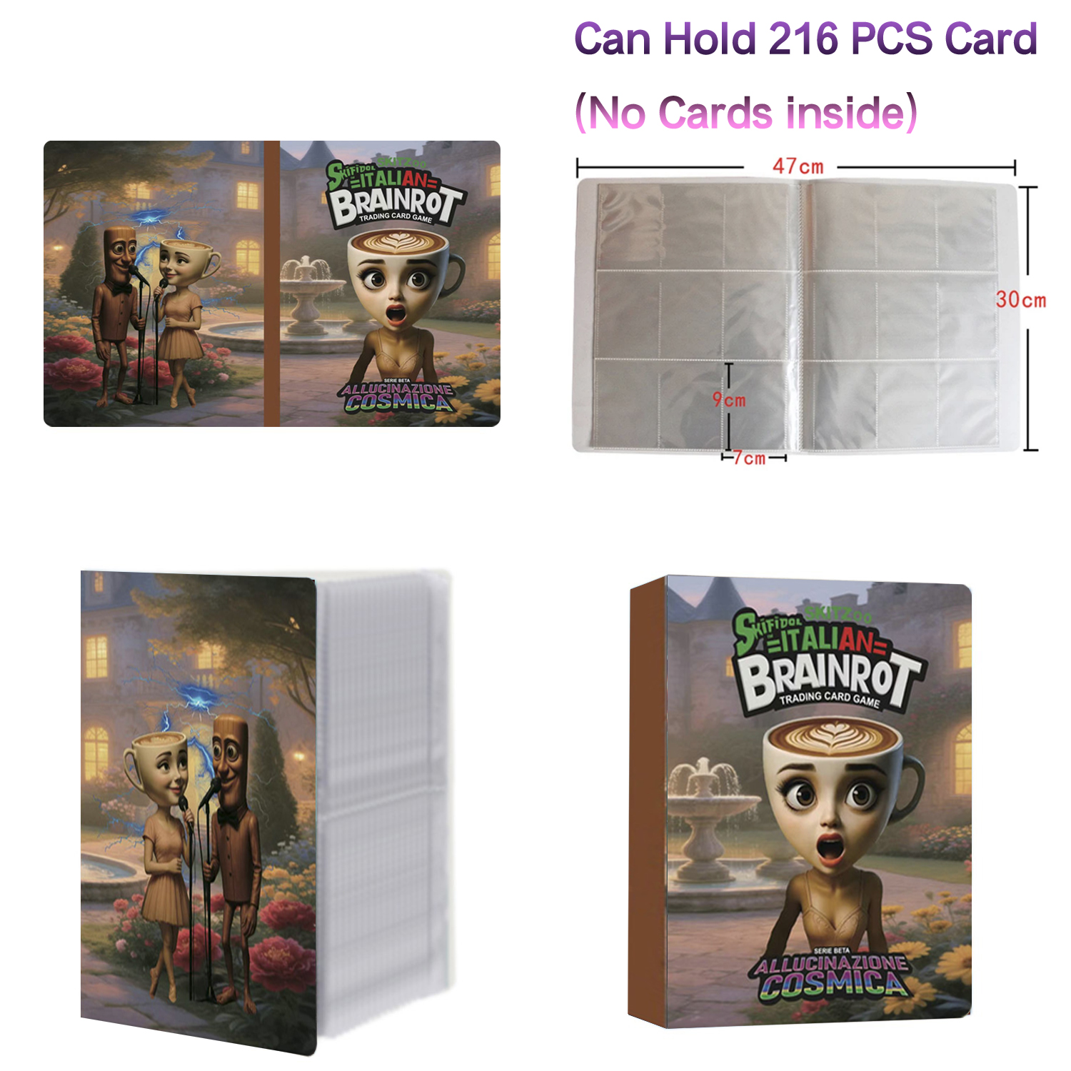 New 216 Pcs Booklet Italian Br - مراجعة Trading Card Binder وسعره