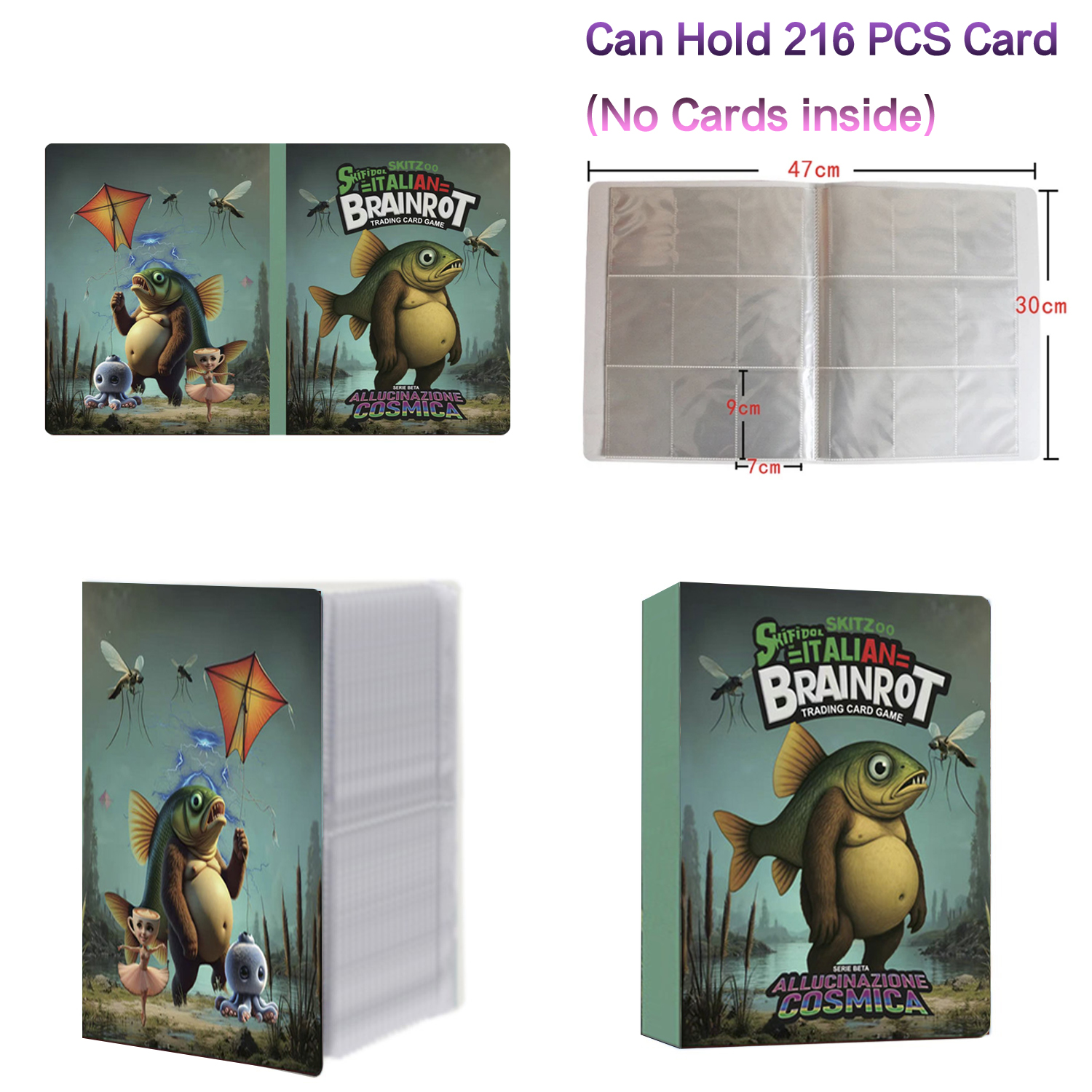 New 216 Pcs Booklet Italian Br - مراجعة Trading Card Binder وسعره