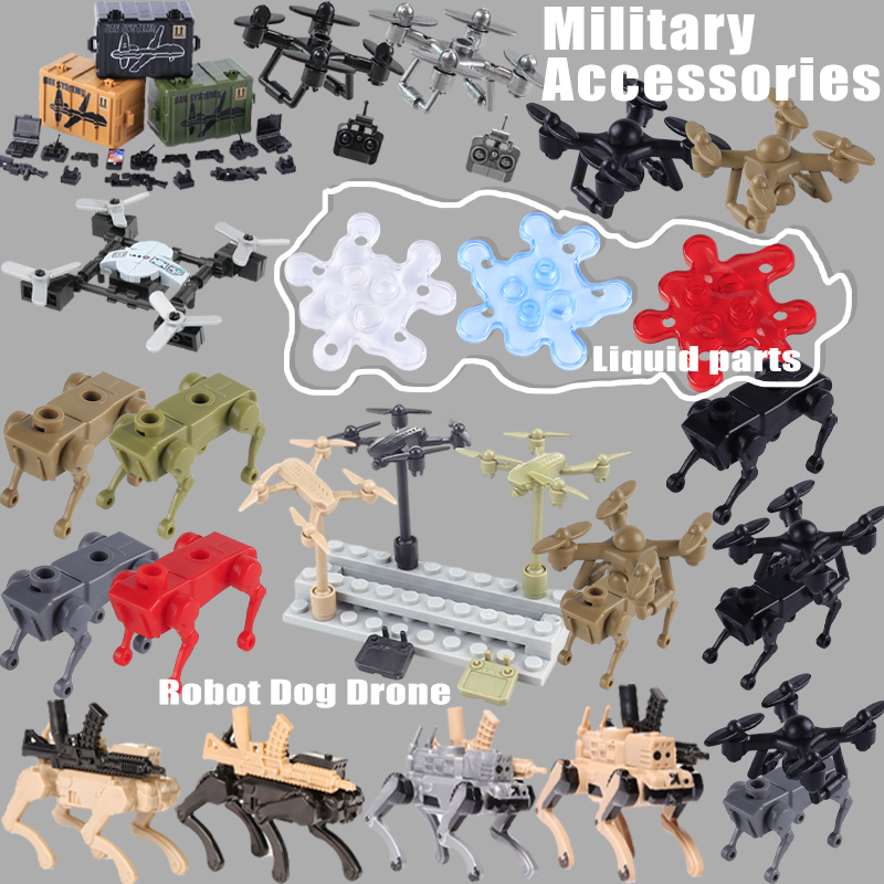 WW2 Military Accessories UAV R - مراجعة Lego Minifigure Holder وسعره
