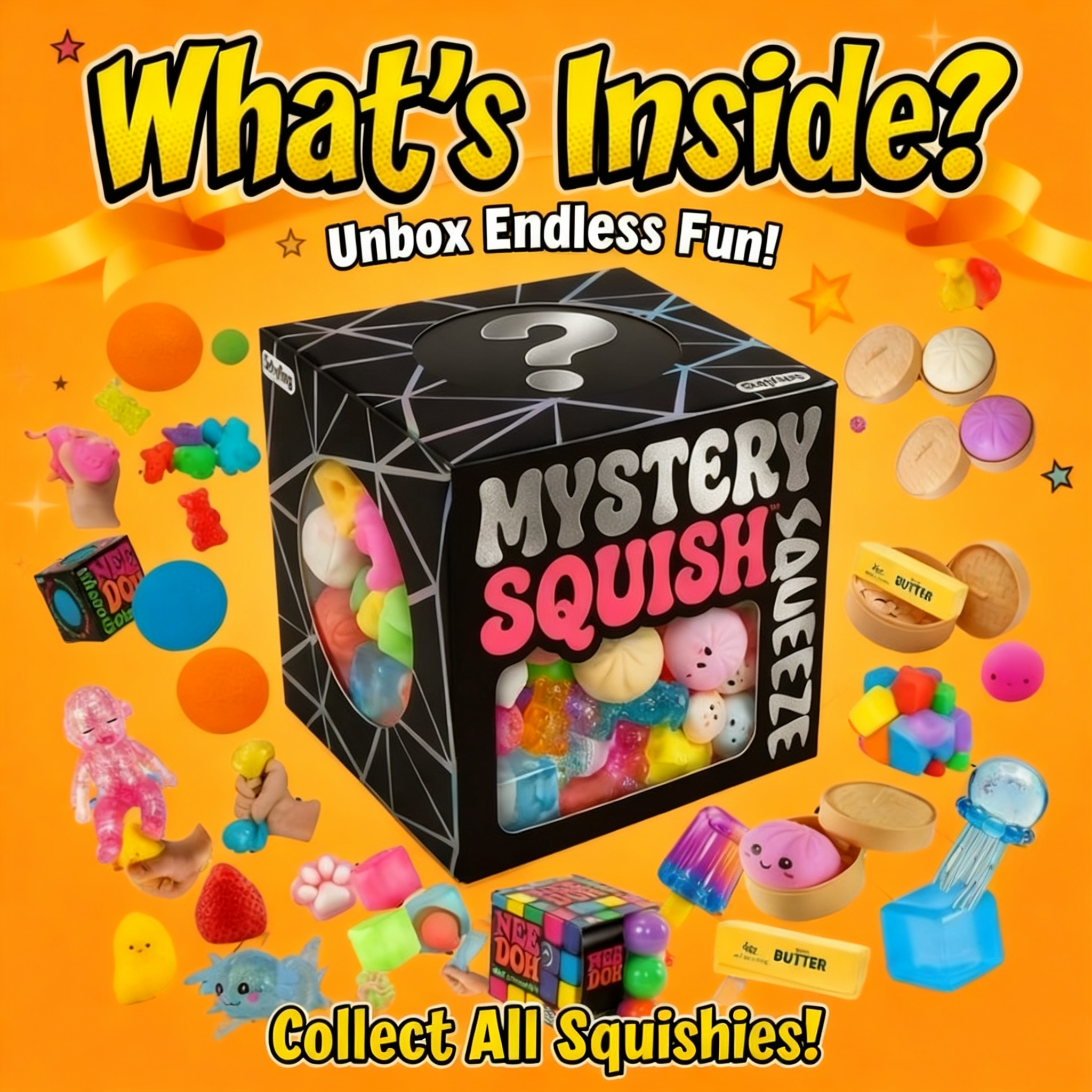 Fidget Cute Stress Relief Toys - مراجعة Mystery Box Blind Bag وسعره