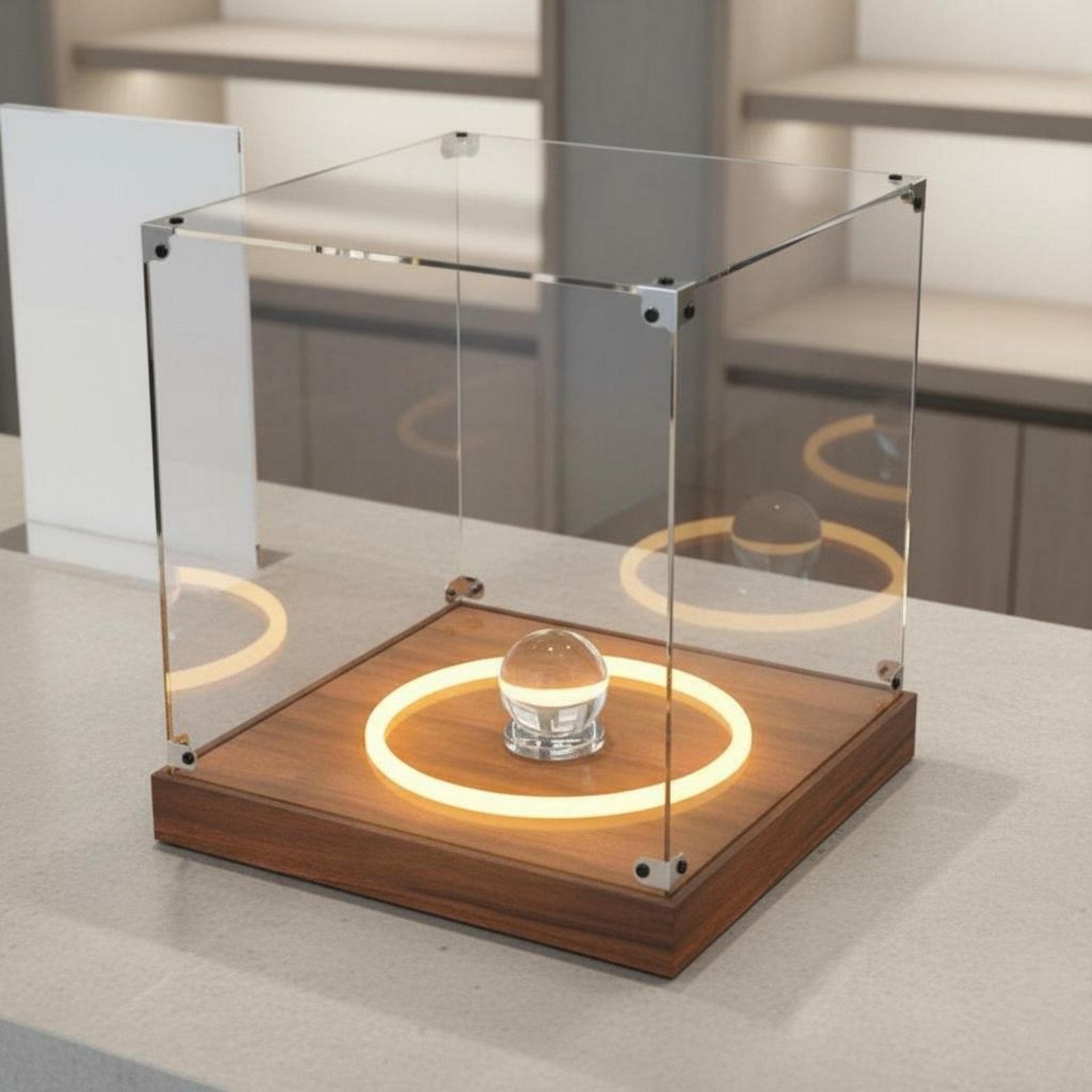 Acrylic Roundball Display Case - مراجعة Display Case Acrylic وسعره