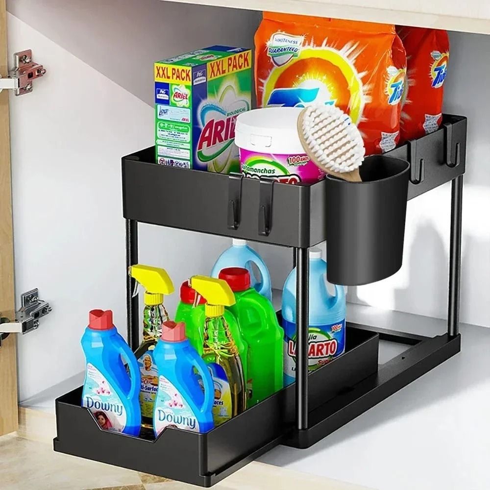 2-Tier Pull Out Under Sink Org - مراجعة Pop Display Shelf وسعره