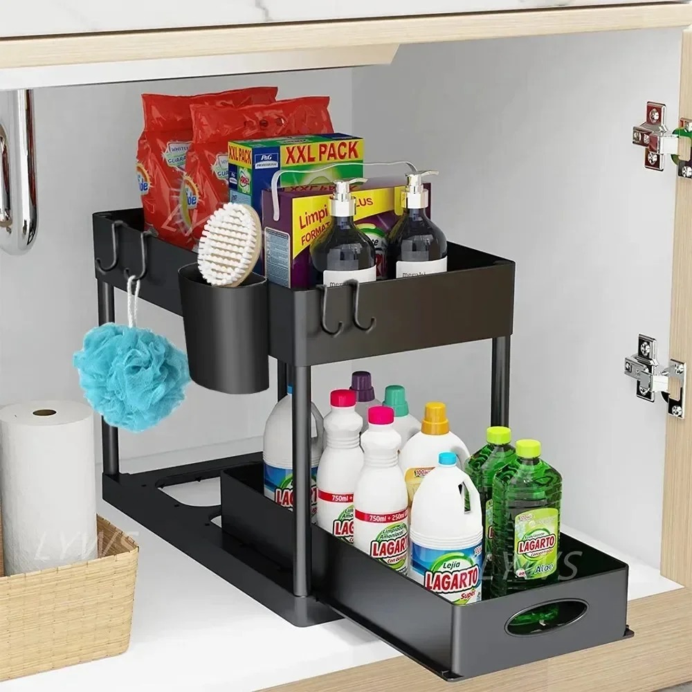 2-Tier Pull Out Under Sink Org - مراجعة Pop Display Shelf وسعره