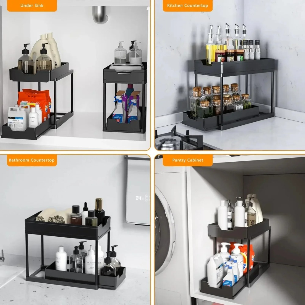 2-Tier Pull Out Under Sink Org - مراجعة Pop Display Shelf وسعره