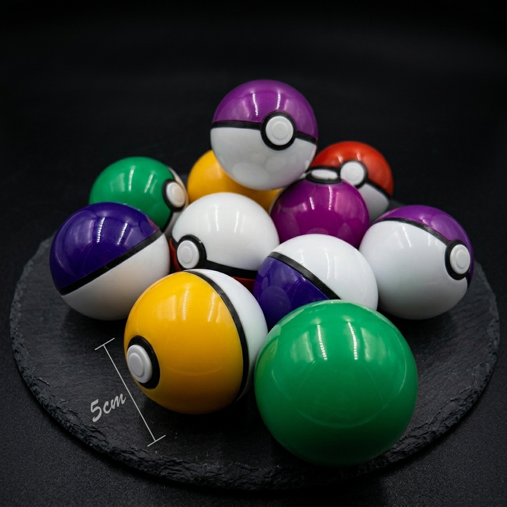 Bandai Pokemon 50mm Pokeball C - مراجعة Capsule Toy Gashapon وسعره