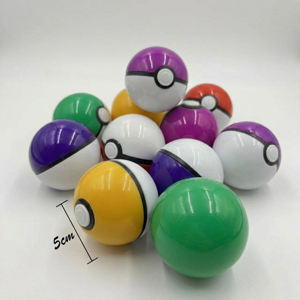 Bandai Pokemon 50mm Pokeball C - مراجعة Capsule Toy Gashapon وسعره