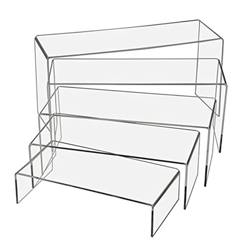U Shape Acrylic Display Riser  - مراجعة Pop Display Shelf وسعره