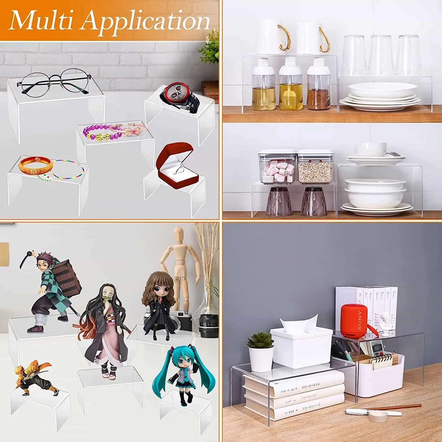 U Shape Acrylic Display Riser  - مراجعة Pop Display Shelf وسعره