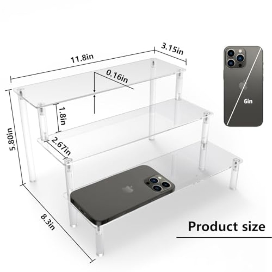 Acrylic Riser, Clear Display R - مراجعة Pop Display Shelf وسعره