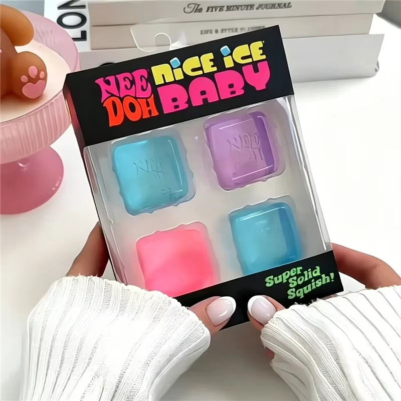 New Needoh Nice Ice Baby Fidge - مراجعة Fidget Cube Original وسعره