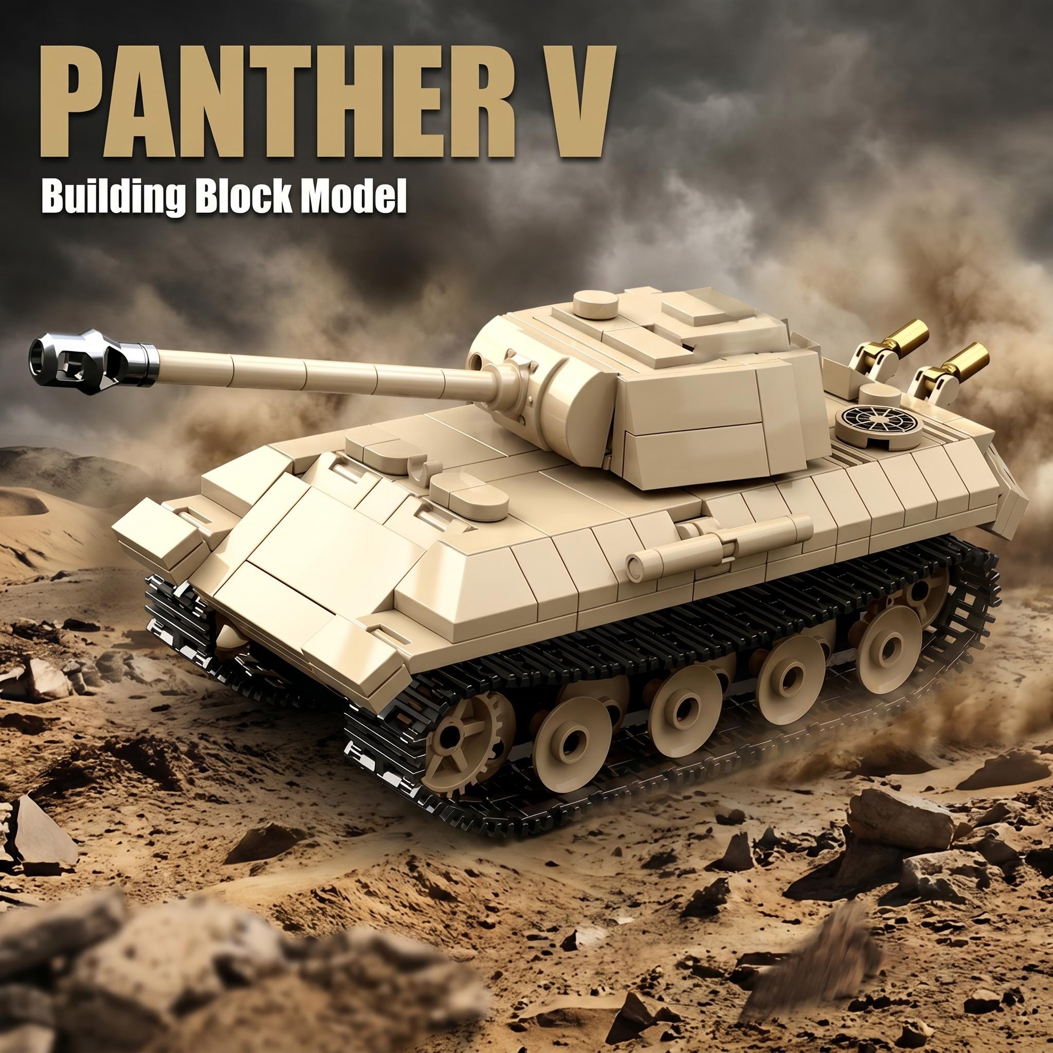MOC Panther V Tank Tiger I KV- - مراجعة Lego Minifigure Holder وسعره