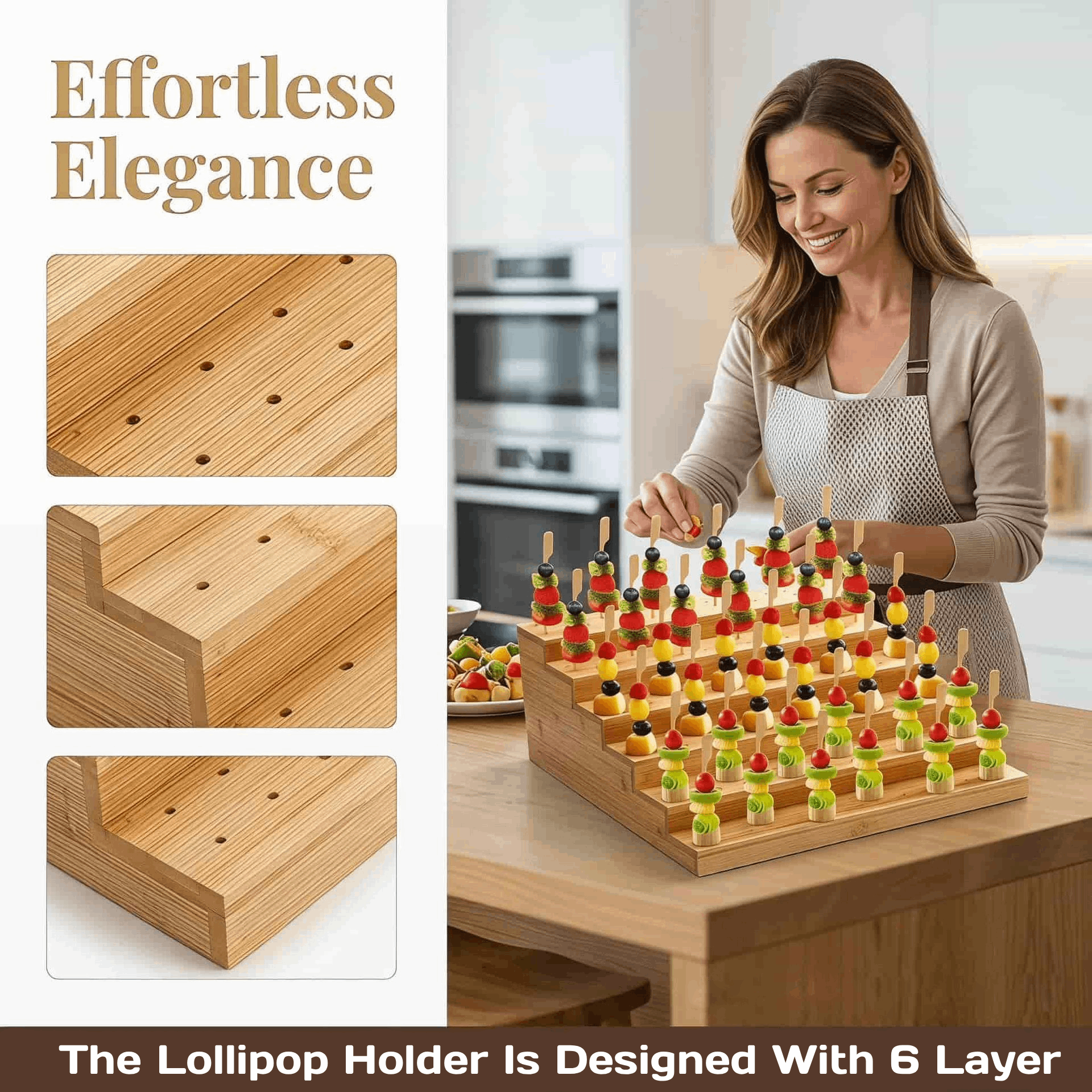 Wood Lollipop Holder Display R - مراجعة Display Risers Set وسعره
