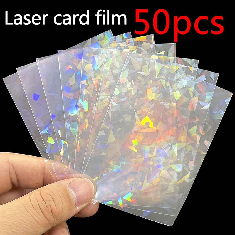50pcs Soft Trading Laser Card  - مراجعة Card Penny Sleeve وسعره