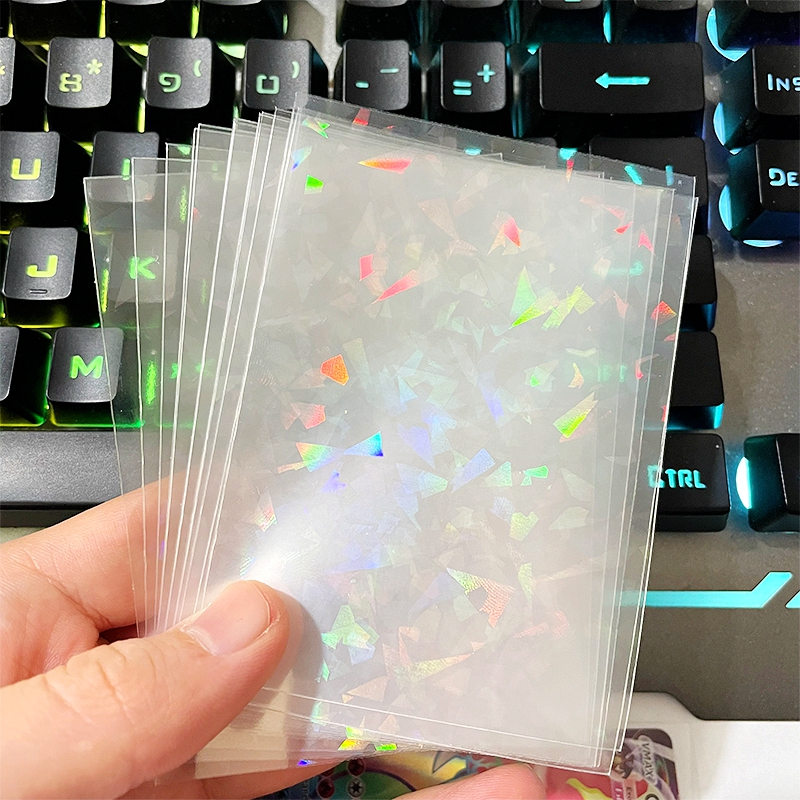 50pcs Soft Trading Laser Card  - مراجعة Card Penny Sleeve وسعره