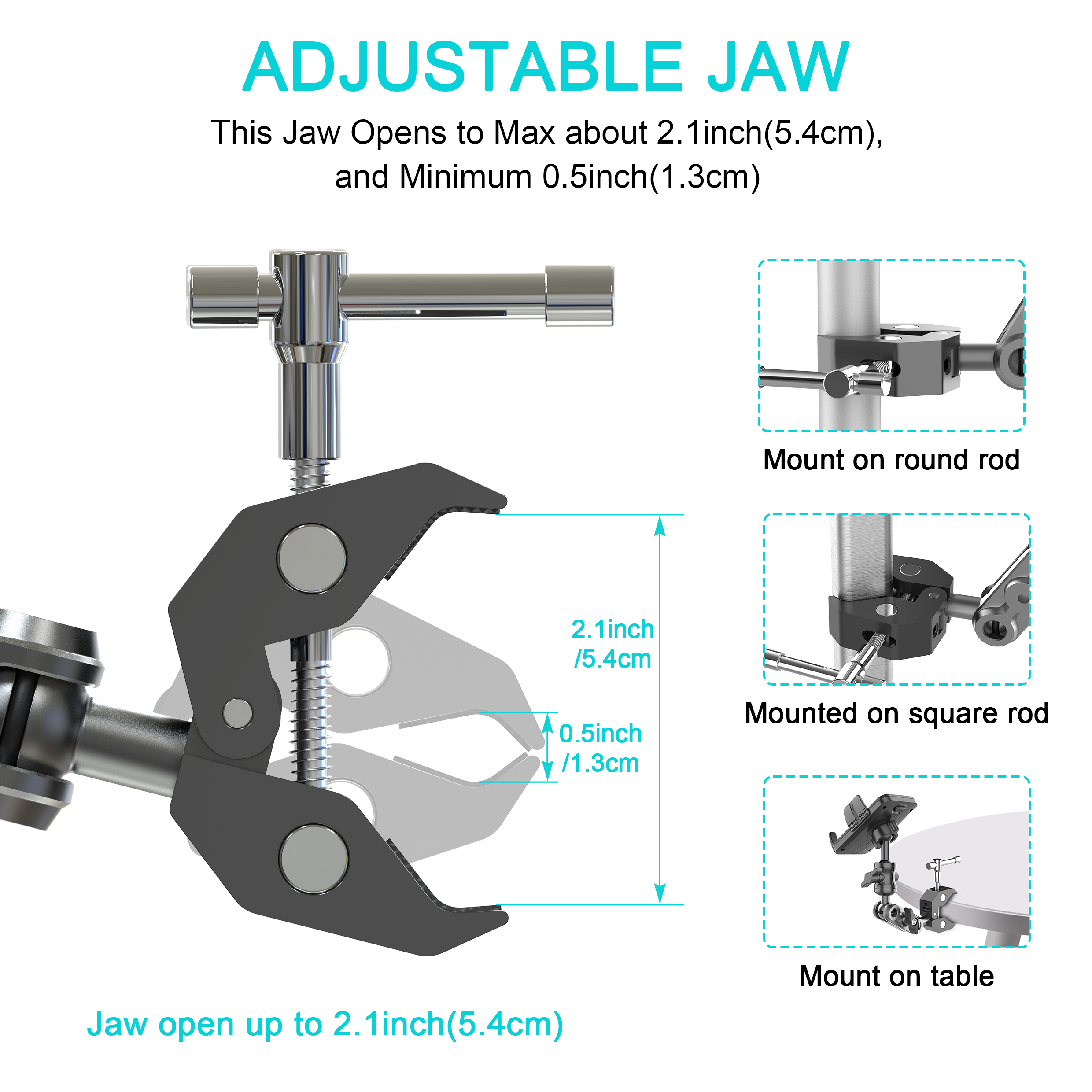 Phone Holder with Super Clamp  - مراجعة Pop Display Shelf وسعره