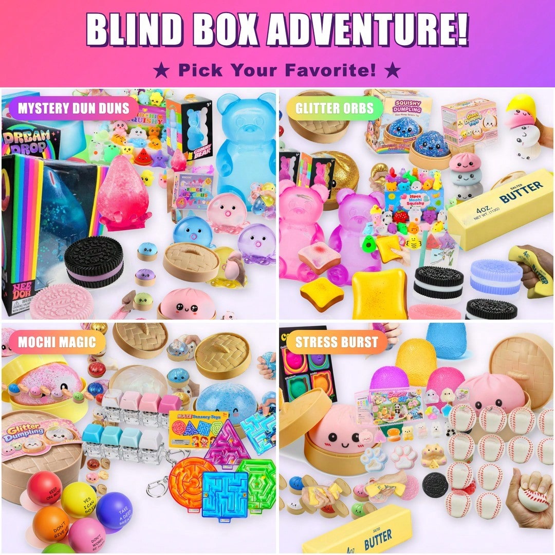 Cute Basic Squishy Blind Box – - مراجعة Mystery Box Blind Bag وسعره