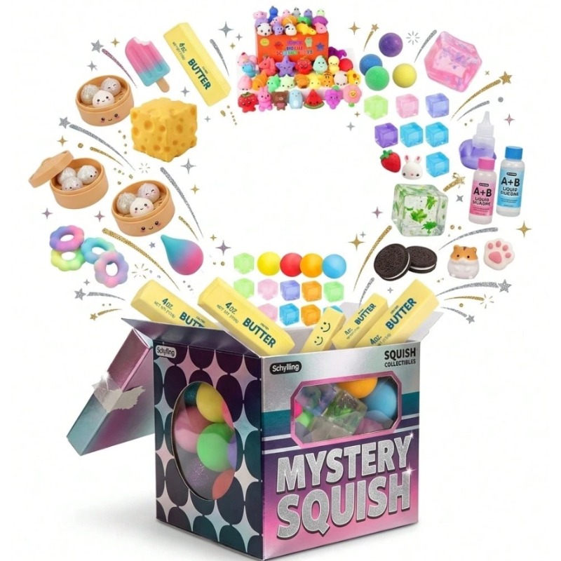 1PC Silky Soft Squishy Blind B - مراجعة Mystery Box Blind Bag وسعره