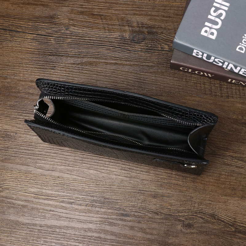 Men's Genuine Leather Clutch B - مراجعة Card Top Loader وسعره
