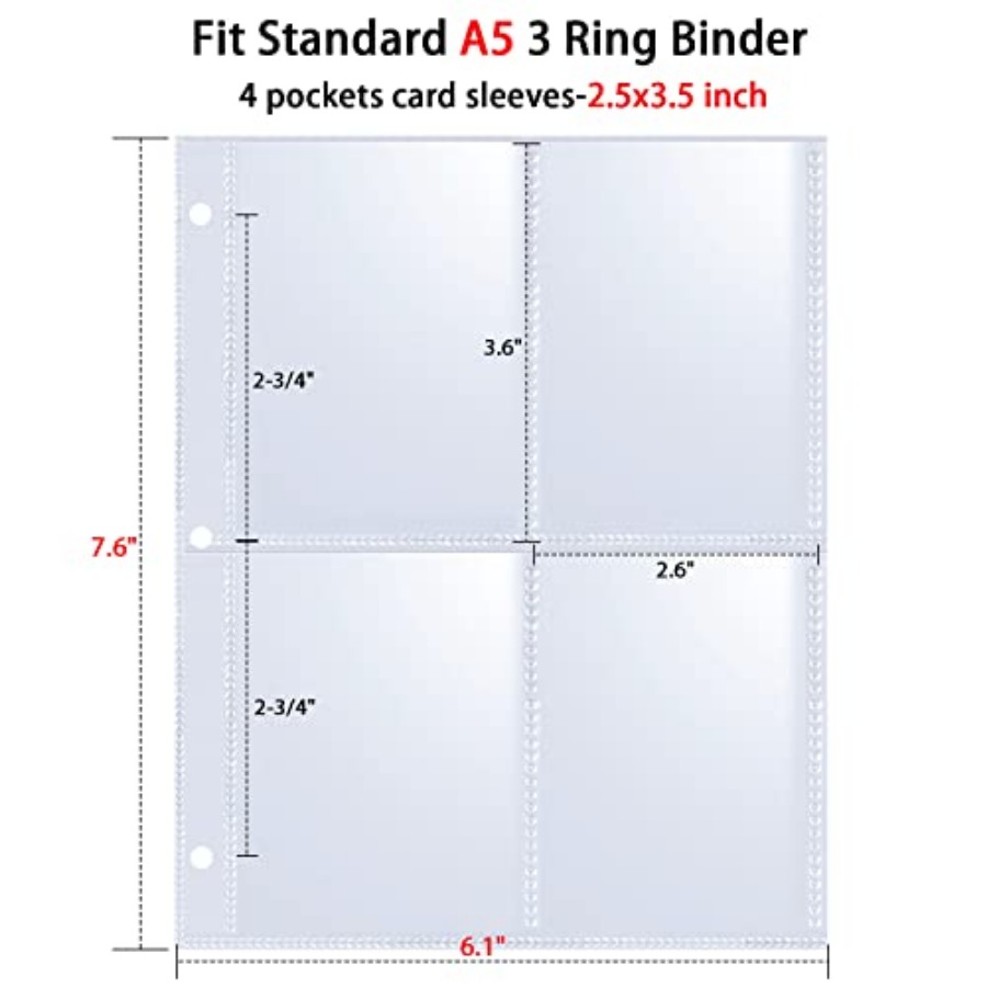 400 Pockets 2.5x3.5 Trading Ca - مراجعة Trading Card Binder وسعره