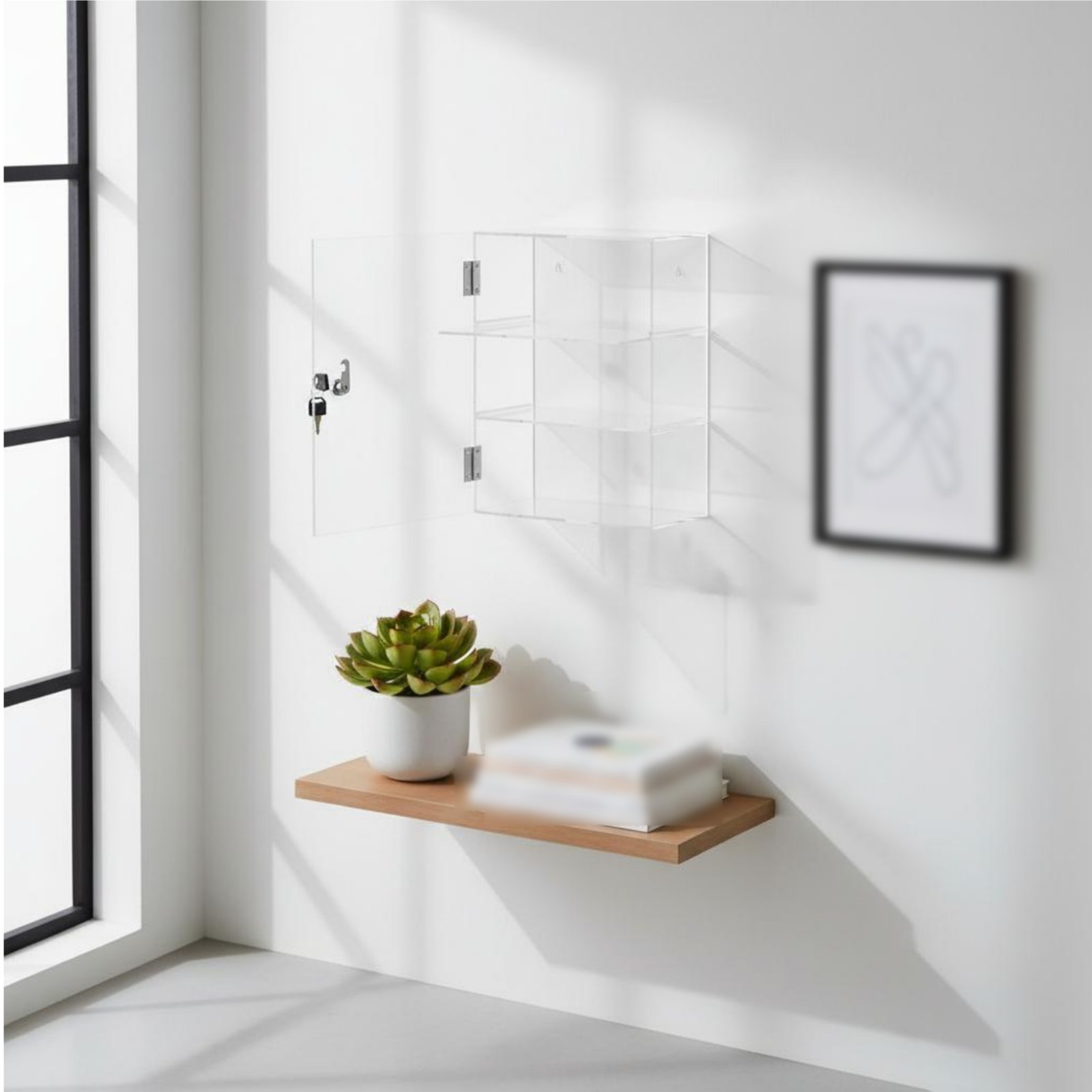 Locking Acrylic Display Case L - مراجعة Display Case Acrylic وسعره