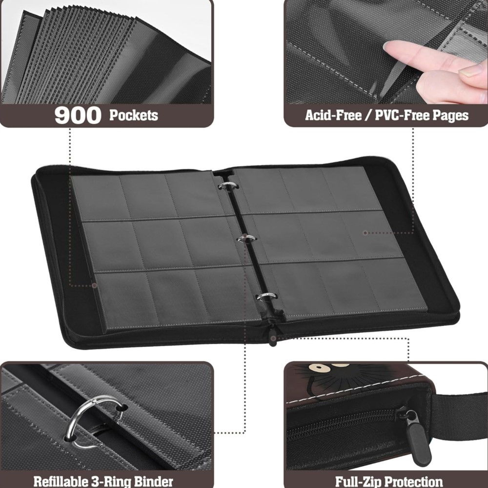 900 Pockets Card Binder Album  - مراجعة Pokemon Binder Card وسعره