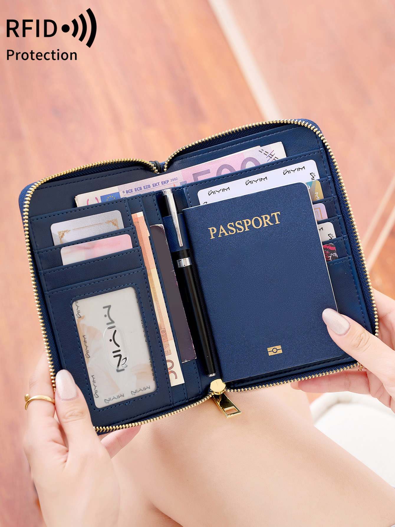 RFID shielded passport holder  - مراجعة Card Top Loader وسعره