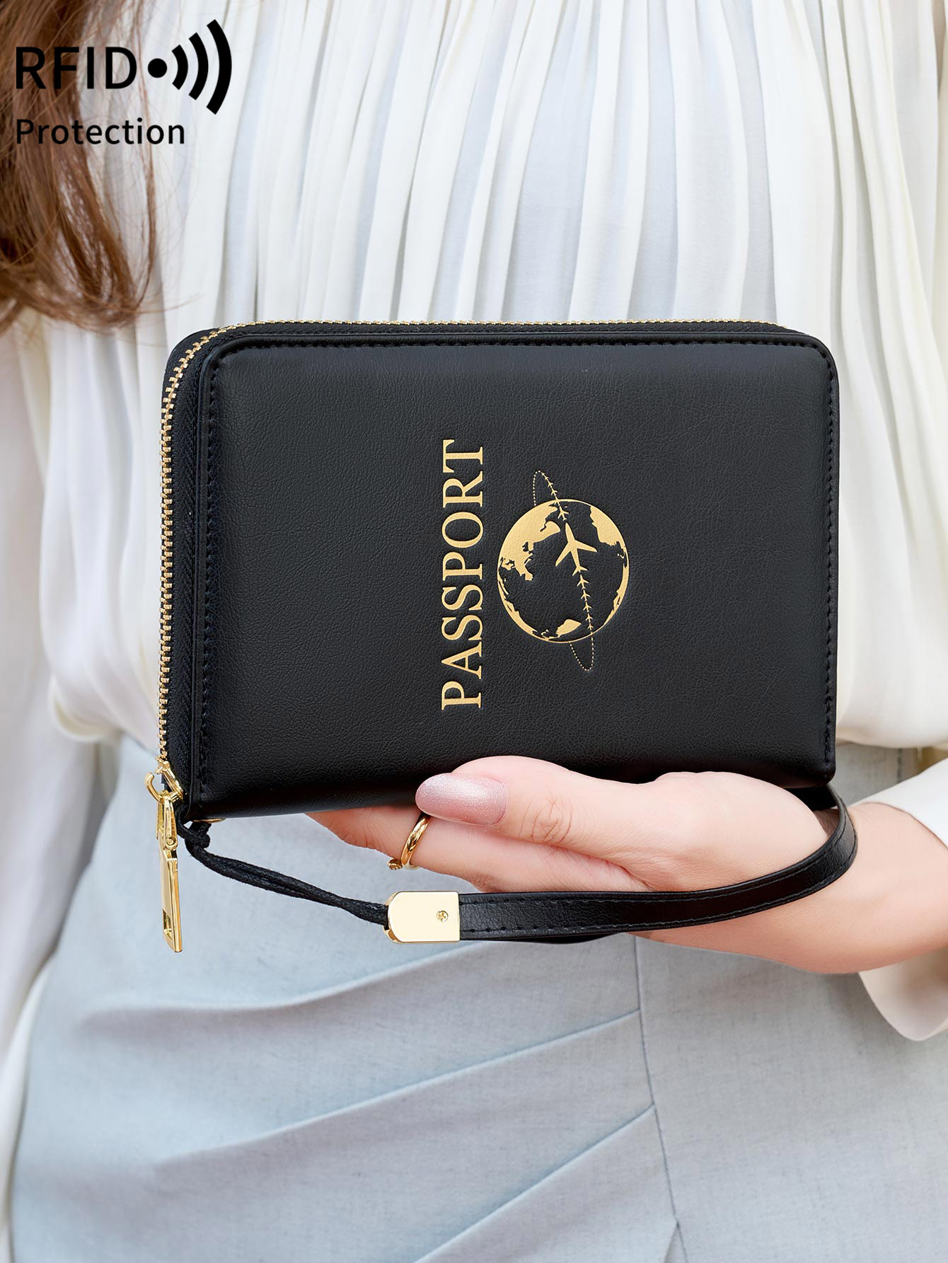 RFID shielded passport holder  - مراجعة Card Top Loader وسعره