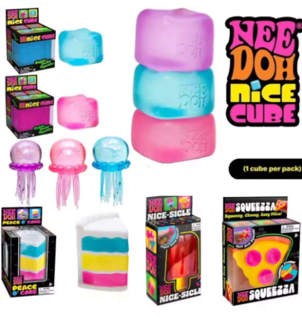 Hot Schylling NeeDoh Nice Cube - مراجعة Fidget Cube Original وسعره