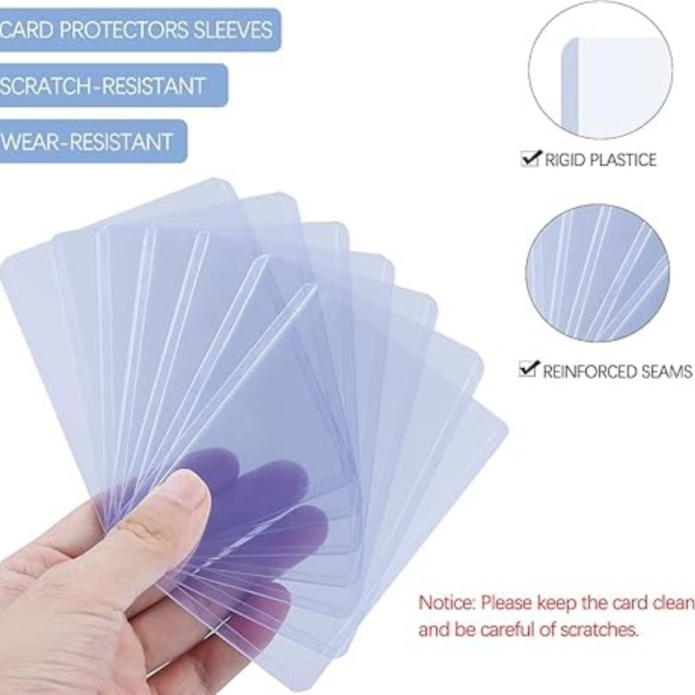 1-200Pcs 35PT Transparent Card - مراجعة Card Penny Sleeve وسعره