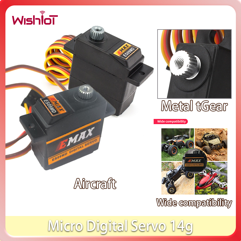 14g Micro Digital Servo ES09MD - مراجعة Model Airplane Plastic وسعره