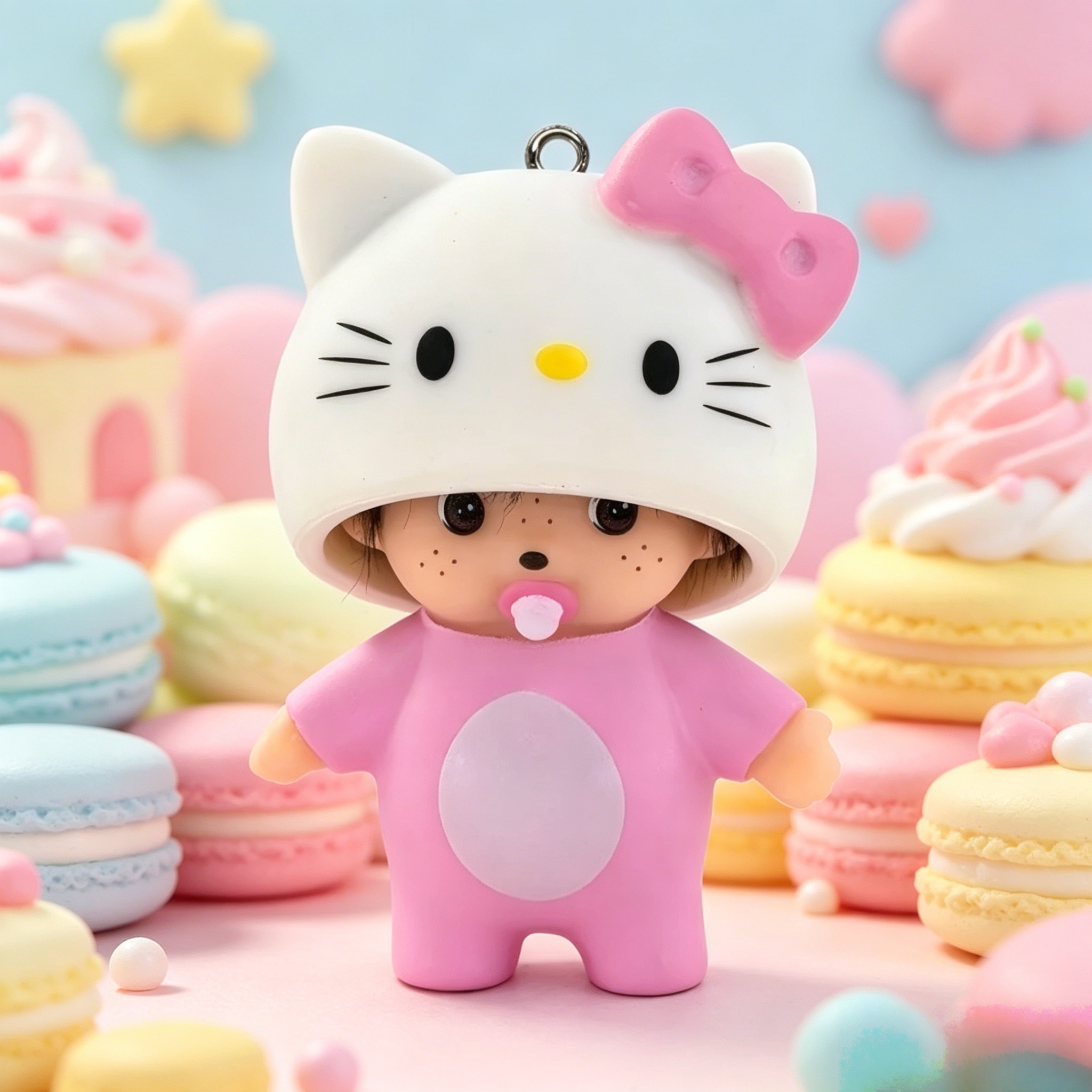 Cute Hello Kitty Keychain Anim - مراجعة Vinyl Figure Blank وسعره