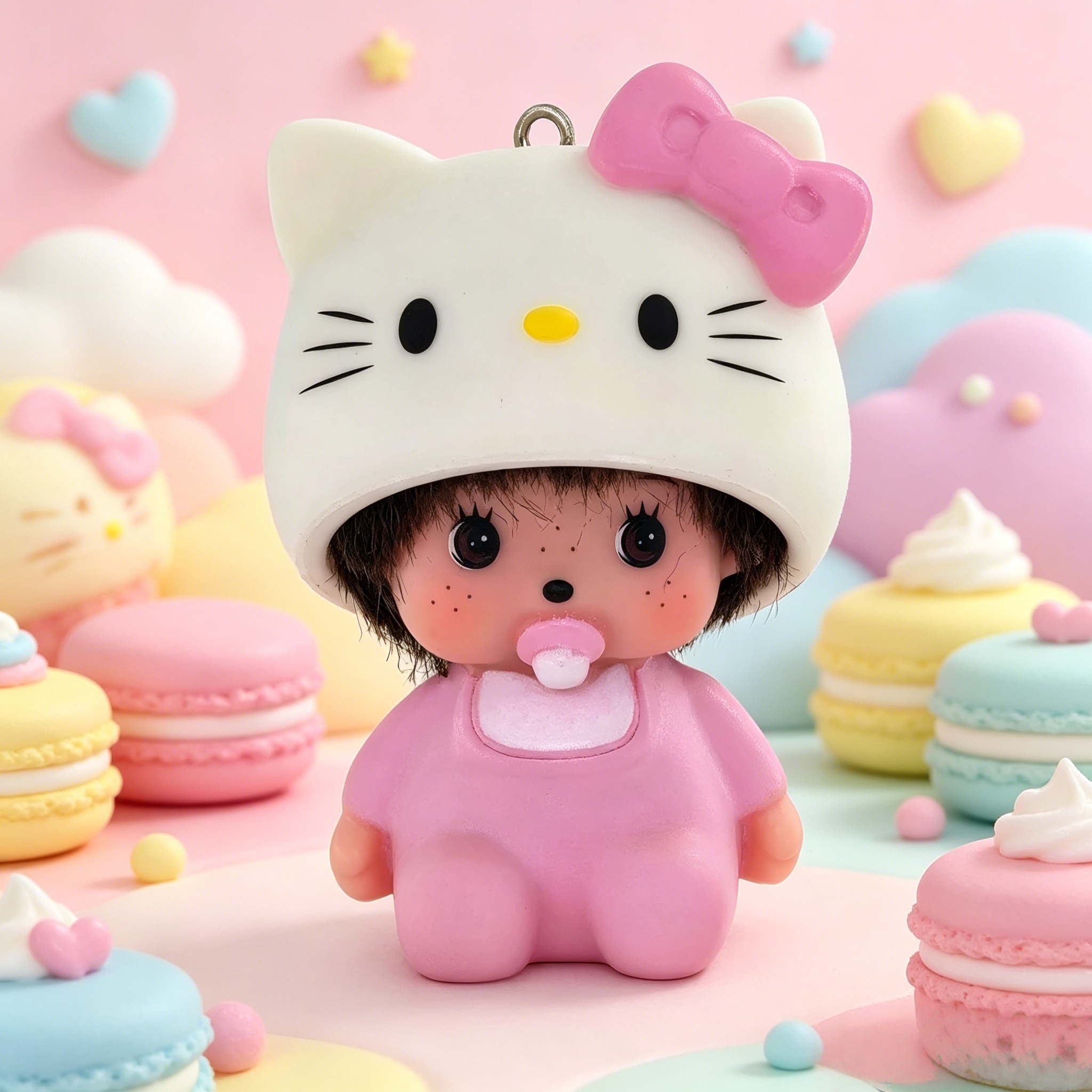 Cute Hello Kitty Keychain Anim - مراجعة Vinyl Figure Blank وسعره