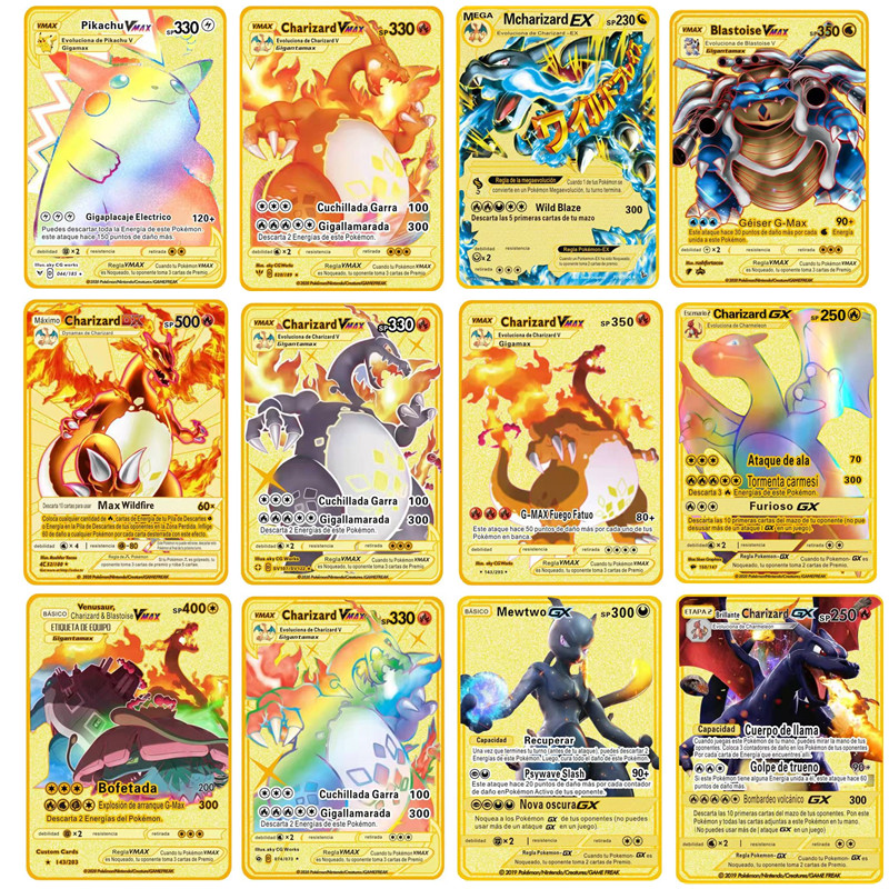 English Espanol Version 6-12 P - مراجعة Pokemon Binder Card وسعره